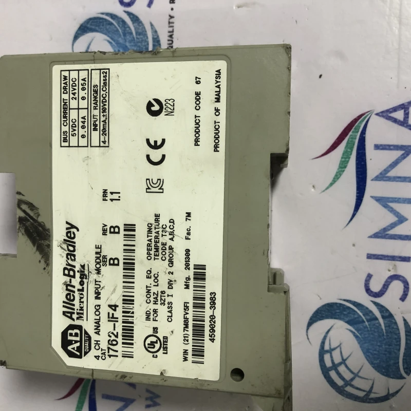 Allen-Bradley 1762-IF4 MicroLogix Analog Input Module 4-Channel Voltage/Current thumbnail 9
