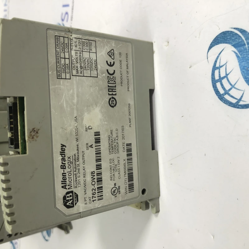 Allen-Bradley MicroLogix 1200 PLC 1762-L24BWA with 1762-OW8 Output Module thumbnail 10