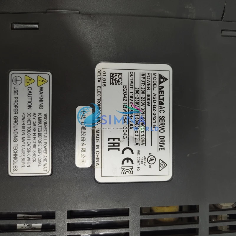 Delta ASD-B2-0421-B ASDA-B2 AC Servo Drive 400W 200-230V thumbnail 7