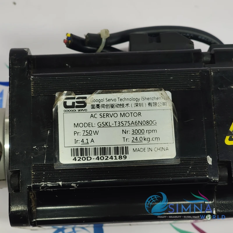 Googol Servo GSKL-T3S75A6N080G 0.75kW AC Servo Motor 80mm Frame thumbnail 7