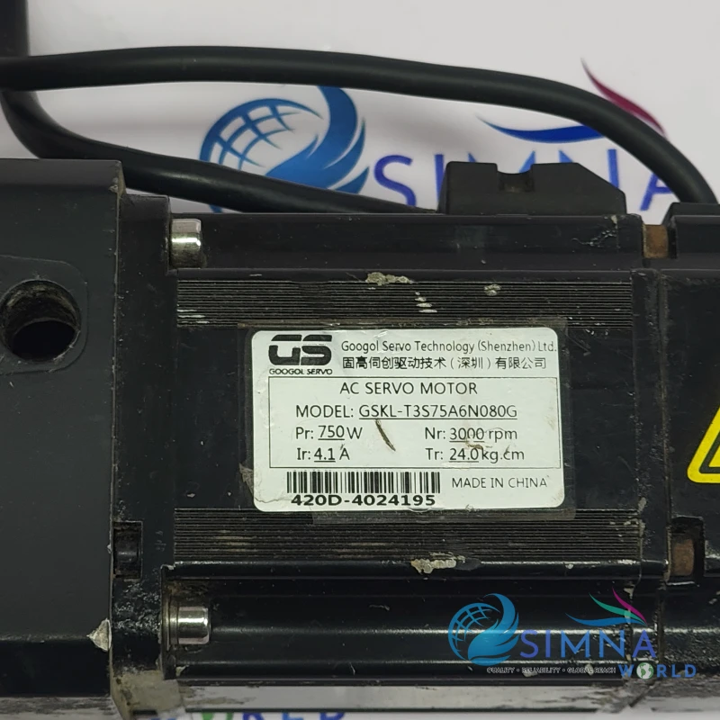 GS GSKL-T3S75A6N080G 0.75kW AC Servo Motor 80mm Frame thumbnail 7