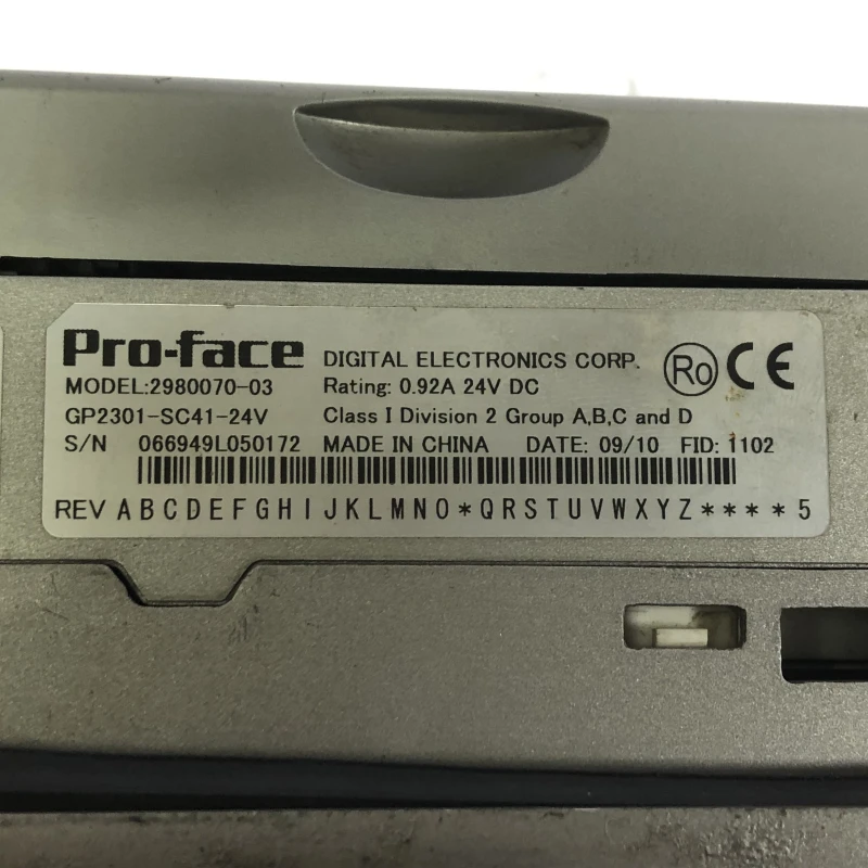 : Pro-face GP2301-SC41-24V Graphic Operator Interface thumbnail 5