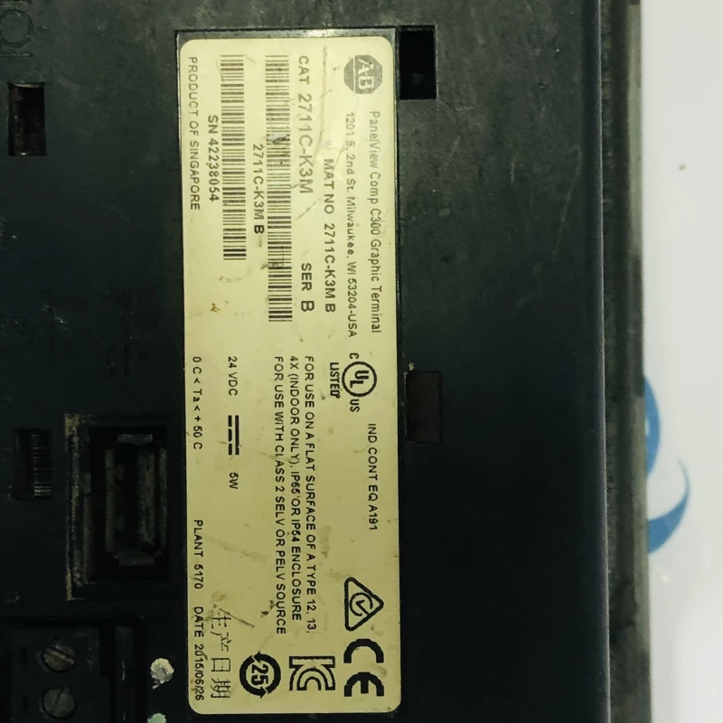 Product: Allen-Bradley 2711C-K3M PanelView Component C300 Graphic Terminal thumbnail 5
