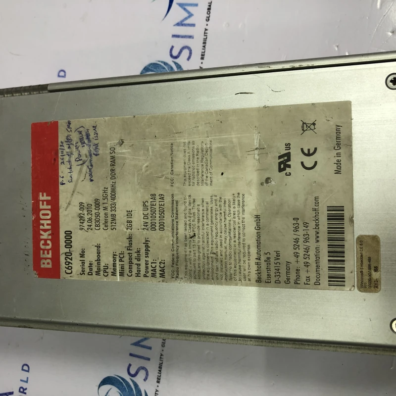 r Beckhoff C6920-0000 Industrial PC. thumbnail 8
