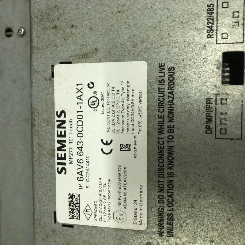 Siemens SIMATIC HMI OP 277 6AV6643-0CD01-1AX1 Operator Panel Touch Screen thumbnail 9