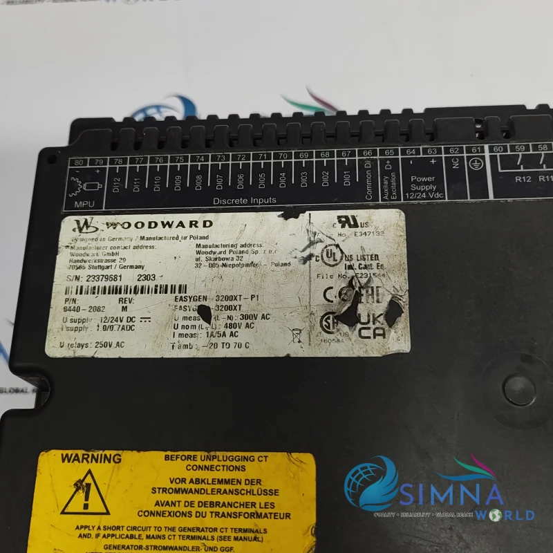 Woodward Easygen-3000XT Genset Controller with Display HMI Power Management thumbnail 7